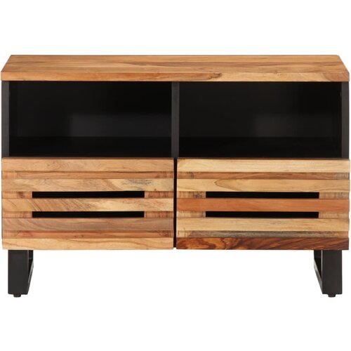 Maison Chic TV omarica - TV stojalo - Televizijska omarica 70x34x46 cm trden akacijev les, (21698835) Slike