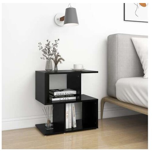  Nočna omarica črna 50x30x51,5 cm iverna plošča Cene