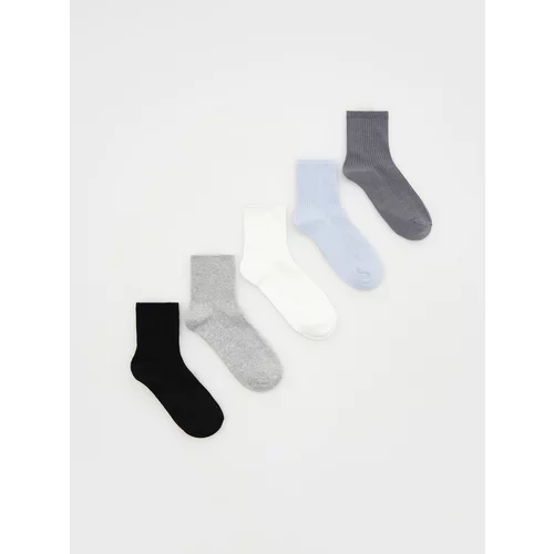 Reserved - Komplet od 5 pari čarapa s visokim udjelom pamuka - srednjesivo
