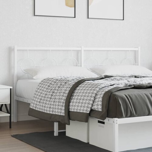 vidaXL Kovinsko vzglavje belo 180 cm Cene