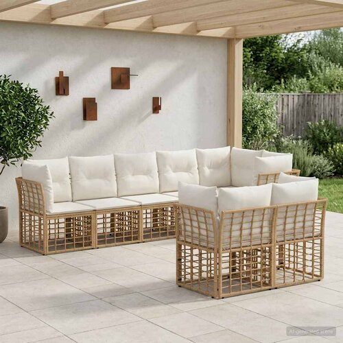  Set vanjskih sofa Prirodna Poliester Cijene