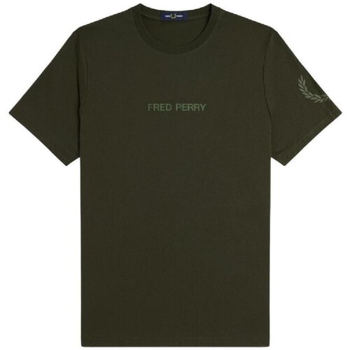 Fred Perry Majice s kratkimi rokavi - Zelena Slike