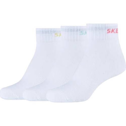 Skechers Športne nogavice 3PPK Wm Mesh Ventilation Quarter Socks Bela Cene