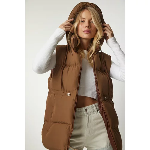 Happiness İstanbul Vest - Brown - Puffer
