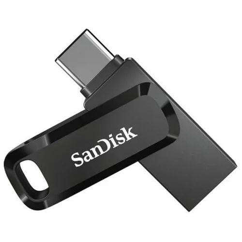 Sandisk USB C & USB disk 256GB Ultra Dual GO, 3.1/3.0, b do 150 MB/s, črn SDDDC3-256G-G46