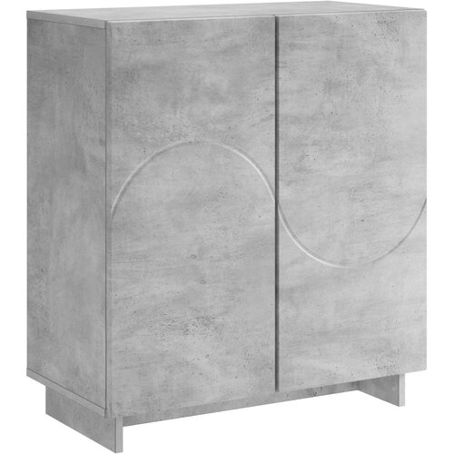  Komoda Betonska siva 67 x 34,5 x 75 cm Konstruirano drvo Slike