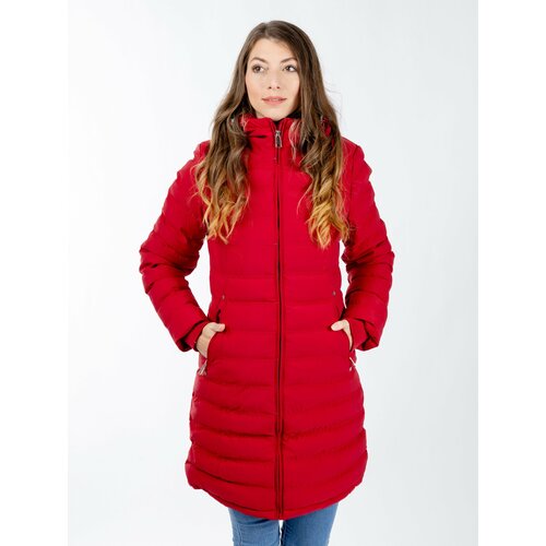 Glano Women's quilted jacket - burgundy Slike