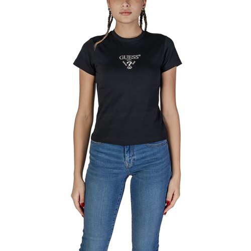 Guess Majice s kratkimi rokavi COLETTE SS TEE V4YI21 KCDH1 Črna Cene