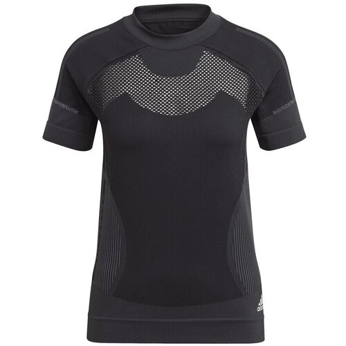 Adidas Majice s kratkimi rokavi Primeknit Tee W Črna Slike