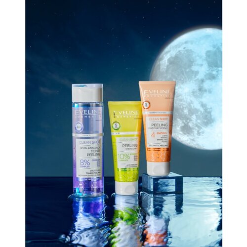 Eveline Cosmetics Clean Shot 4 Enzymes enzimski piling za nepravilnosti na koži lica 75 ml Slike