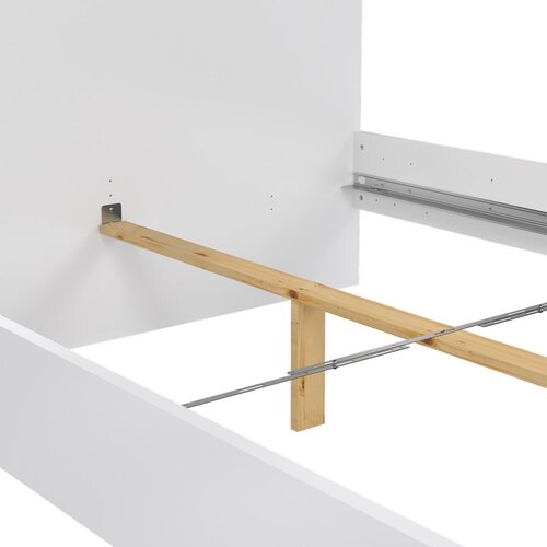 Tvilum Bijeli bračni krevet od iverice bez podnice 140x200 cm Naia &amp;ndash; Slike