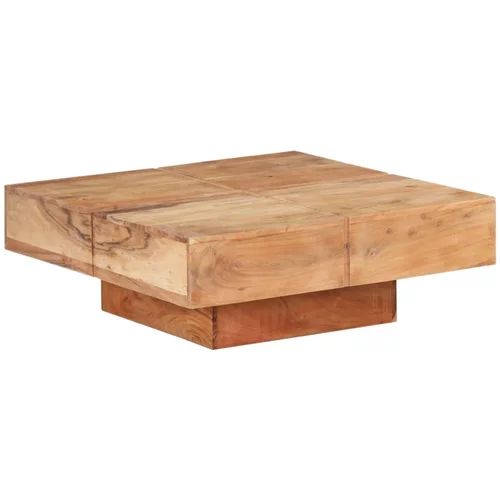 vidaXL klubska mizica 80x80x28 cm trden akacijev les