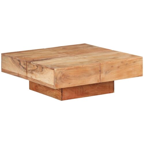 VidaXL Stolić za kavu 80 x 80 x 28 cm od masivnog bagremovog drva Slike