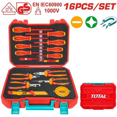 TOTAL TOOLS 16-delni set izoliranih ročnih orodij, serija INDUSTRIAL (THKITH1601), (20931258) Cene