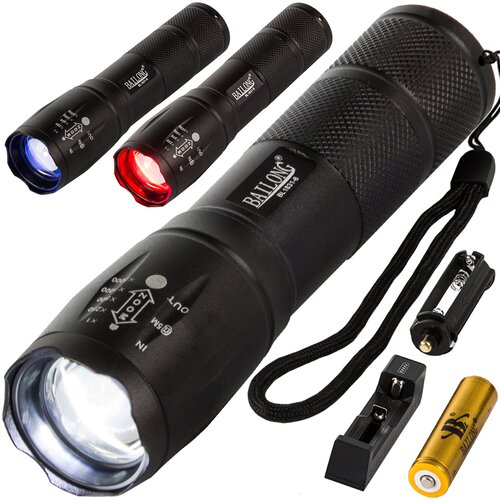  Taktična aku. LED CREE Q3 ročna svetilka UV in T6 zoom Cene