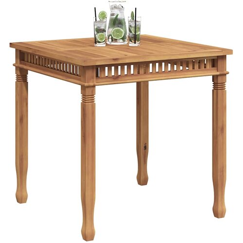  Vrtni blagovaonski stol 80 x 80 x 80 cm od masivne tikovine Slike