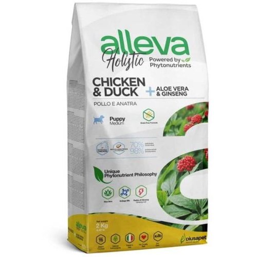 Alleva Holistic Piletina-Puppy Medium 2kg Cene