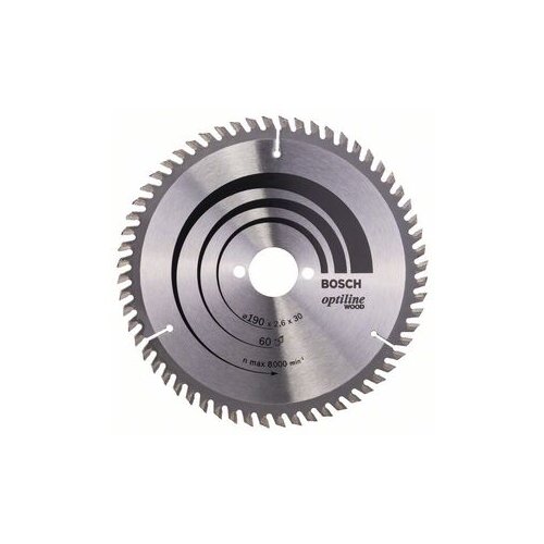 Bosch List kružne testere Optiline Wood 190x30x2,6/1,6 mm, 60Z ATB 2608641188 Cene