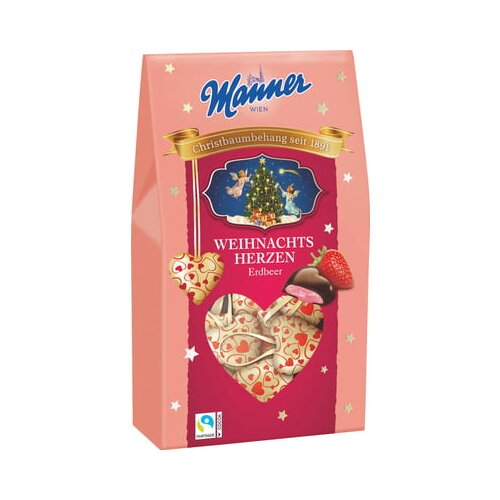 Manner Božična srca z jagodnim polnilom Slike