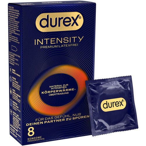Durex Intensity - tanki, bez lateksa kondomi (8 kom) Slike