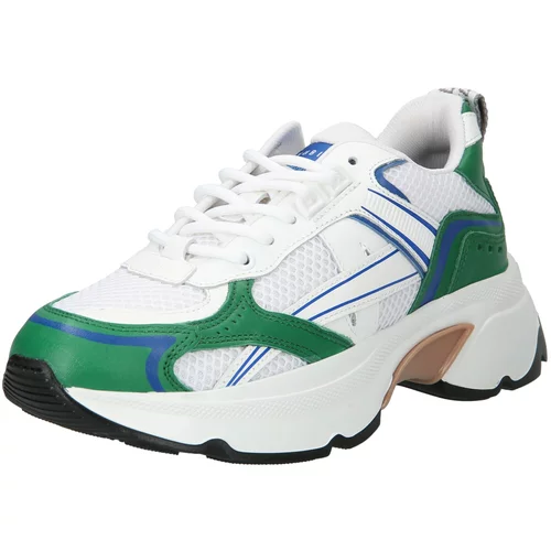 Nubikk Niske tenisice 'Sneaker 'Ross' plava / travnato zelena / bijela