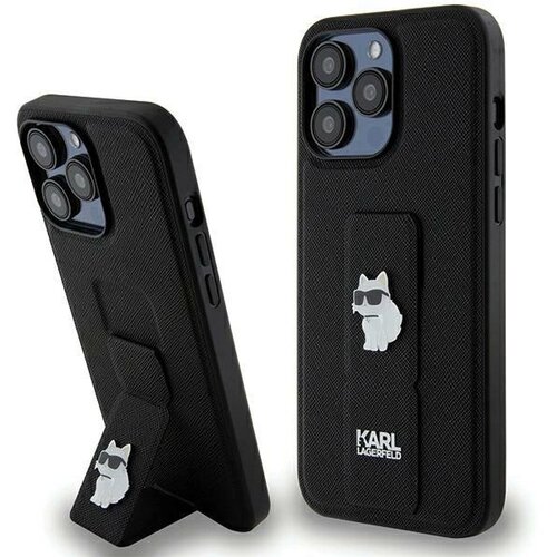 Karl Lagerfeld ETUI GRIPSTAND SAFFIANO CHOUPETTE PINS NA IPHONE 13 PRO MAX - CZARNE, (21897926) Cene