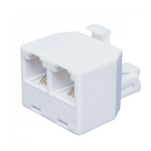 Elit razvodnik za telefonski kabl utikač 6p/4c-2 utičnice 6p/4c beli ( EL9015 ) Cene