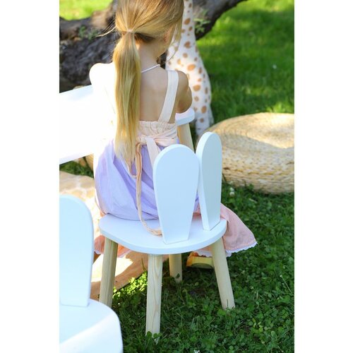 Hanah home Bunny Chair - White White Kid's Chair Cene