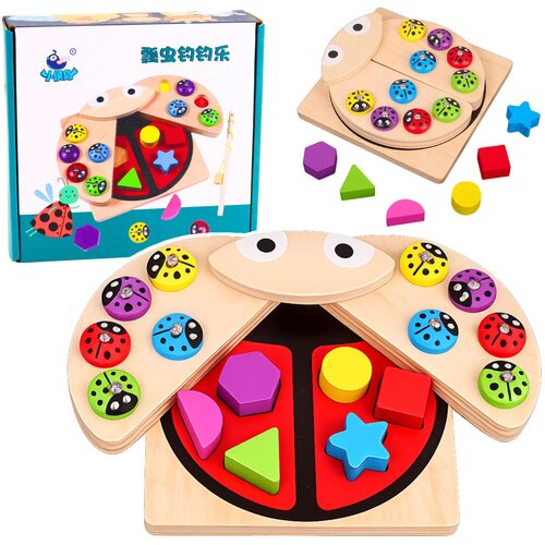  Wooden Ladybug Catching Game Educational Puzzle Ladybug Sorter Cijene