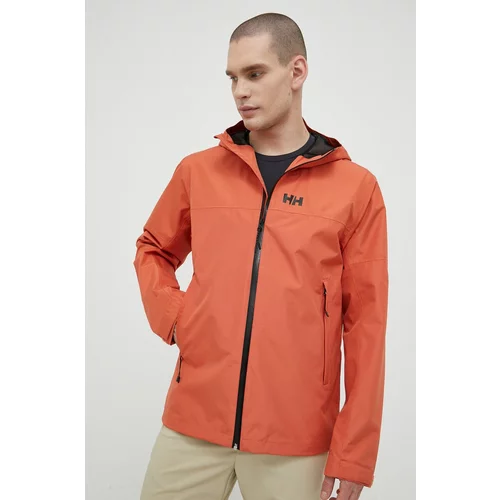 Helly Hansen Vodoodporna jakna Active Ocean Bound moška, oranžna barva