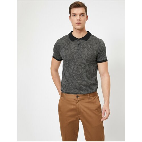 Koton Polo T-shirt - Gray - Regular Slike