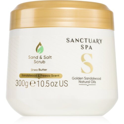 Sanctuary Spa Golden Sandalwood solni piling za tijelo 300 g Slike