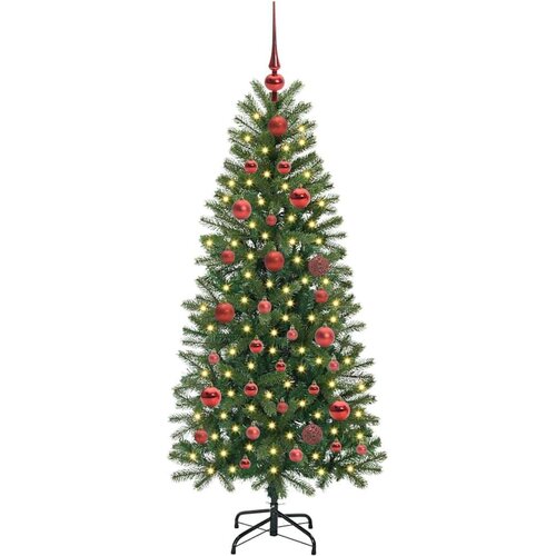 VidaXL Umjetno božićno drvce s stalakom Zelena 150 cm PE i PVC Slike