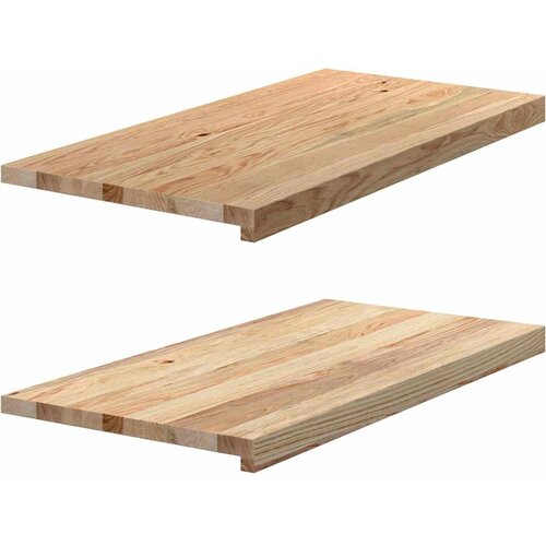  Prozorske klupice 2 kom 80x40x2 cm netretirane masivne hrast Slike