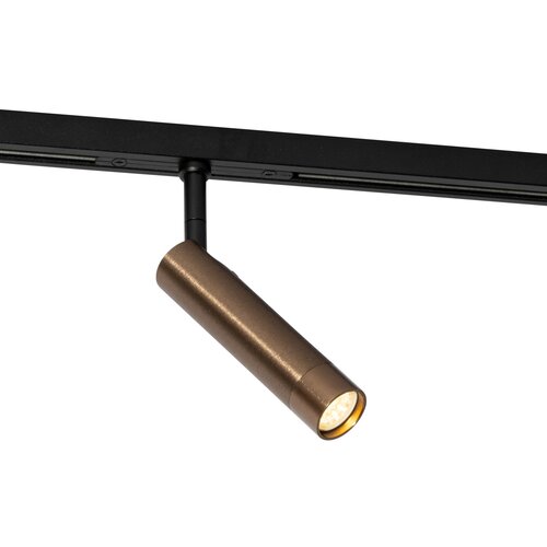 QAZQA Moderne spot donker brons voor railsysteem 1-fase - Slimline Uzzy Cene