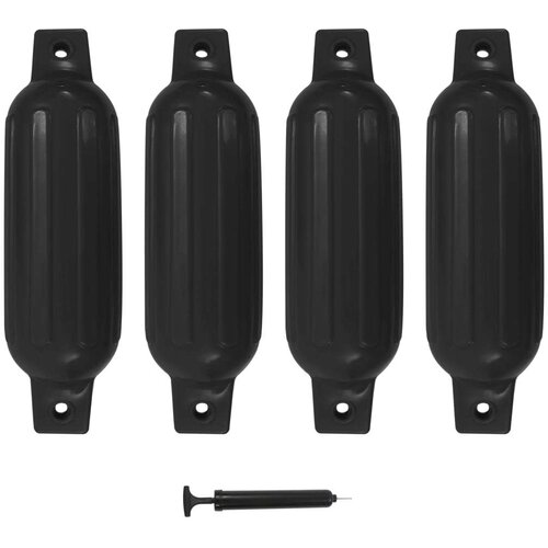 vidaXL Odbojniki za čoln 4 kosi črni 41x11,5 cm PVC Cene