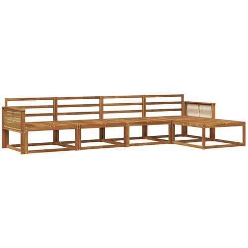 vidaXL Zunanja garnitura za sedenje 5 pcs Naravna Masiven les akacije, (5000281701) Cene