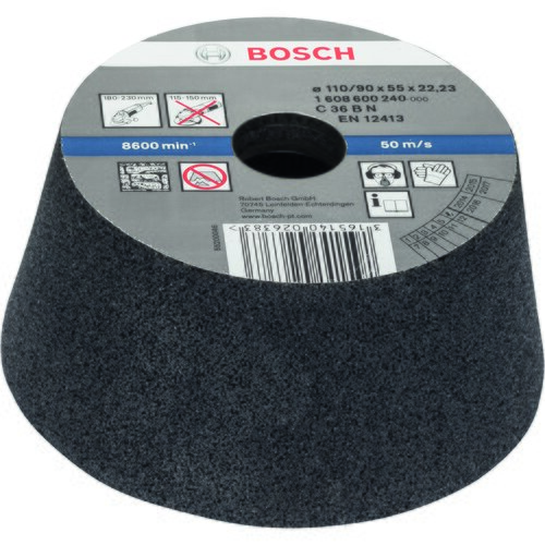 Bosch brusni lonac, konusni-kamen/beton 1608600240, 90 mm, 110 mm, 55 mm, 38 Slike