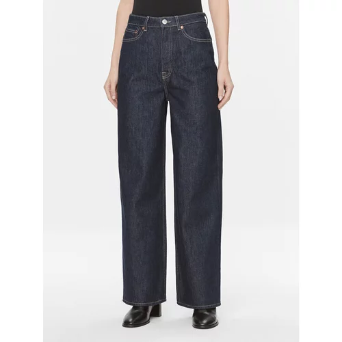 Samsøe Samsøe Jeans hlače Shelly F23400141 Mornarsko modra Regular Fit