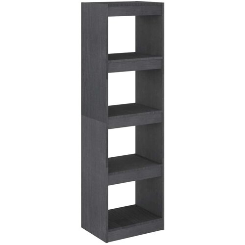 VidaXL knjižna omara za razdelitev prostora siva 40x30x135,5 cm Slike