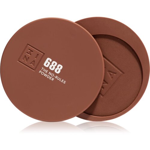 3INA The No-Rules Powder vi&amp;scaron;enamjenska &amp;scaron;minka za oči, usne i lice nijansa 688 - Deep cocoa, matte bronzer 8 g Slike