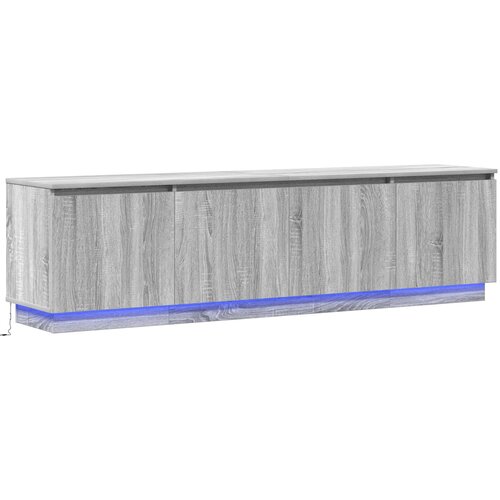 vidaXL TV omarica z LED Siva Sonoma 180x38x49 cm Inženirski les, (22086724) Cene