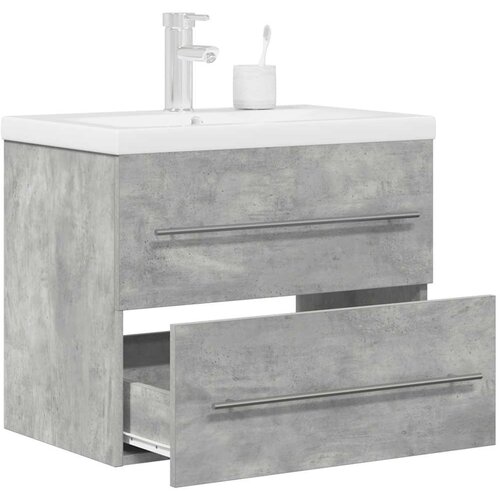  2-dijelni set kupaonskog namje&scaron;taja siva boja betona drveni 60 x 38.5 x 48 cm Cijene