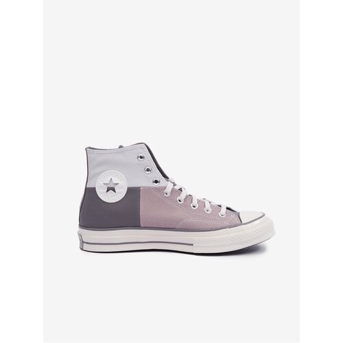 Converse Pink-Grey Mens Ankle Sneakers Chuck 70 Crafted Patchwo - Men Slike