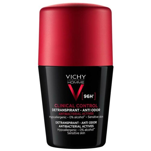 Vichy homme clinical control roll-on dezodorans 96h, 50 ml Cene