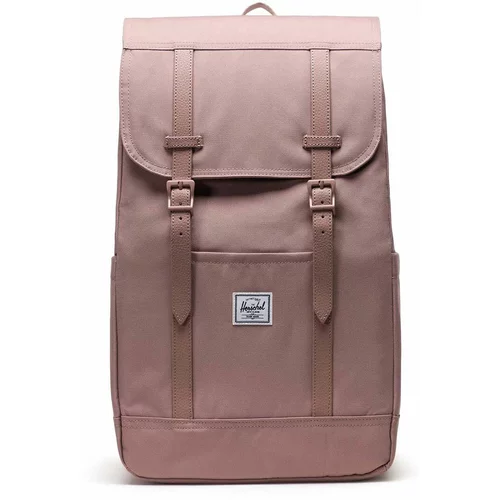 Herschel Ruksak Retreat Backpack boja: ružičasta, veliki, bez uzorka