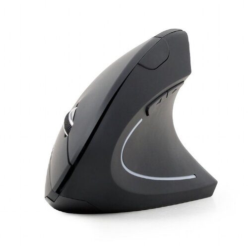 Gembird Mi&scaron; MUSW-ERGO-01, 6-button wireless optical mouse, black, 800-1200-1600 DPI, MUSW-ERGO-01 Cijene