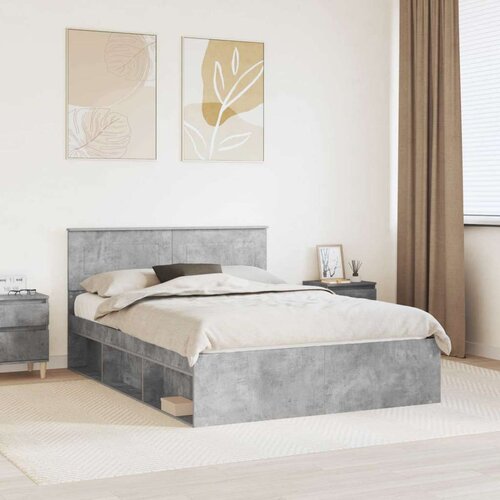  Konstrukcija postelje Beton 160 x 200 cm Konstruiran les, (5000121350) Cene
