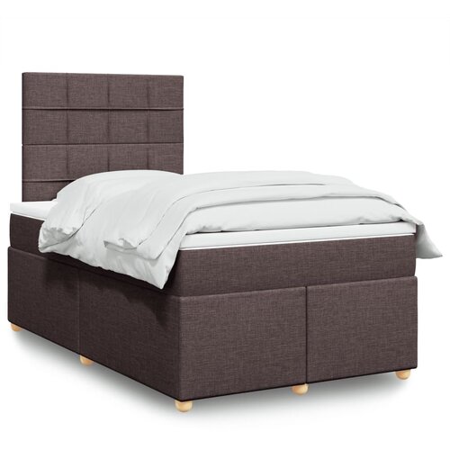  Krevet box spring s madracem tamnosmeđi 120 x 190 cm od tkanine Cijene