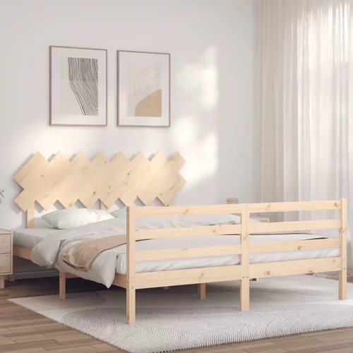  kreveta s uzglavljem 160 x 200 cm od masivnog drva